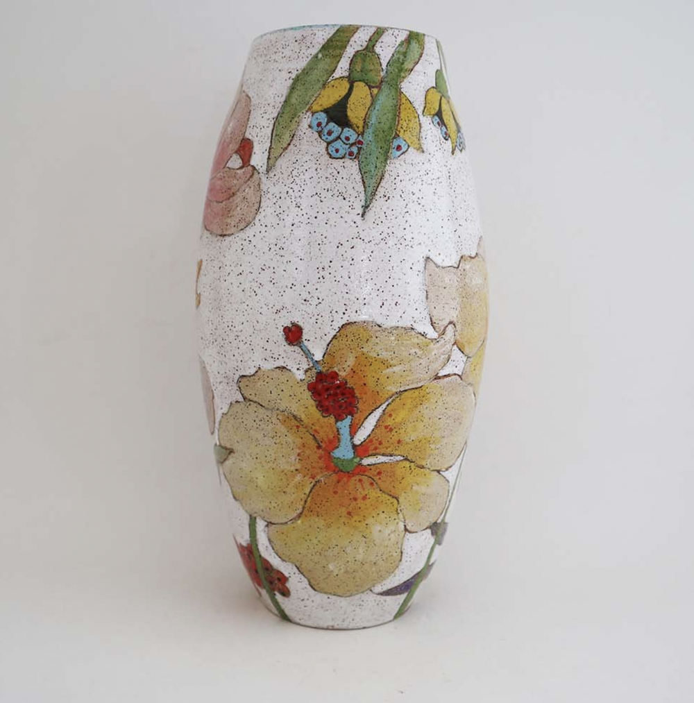 Flowers & Pigment Medium Bullet Vase - Made to Order — three wheel